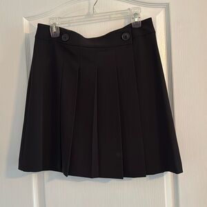 Tommy Hilfiger Black Bon Borbonne Pleated Skirt, Size 8